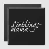 Carte Magnétique Maman préférée - blanc 00001 (Devant / Derrière)