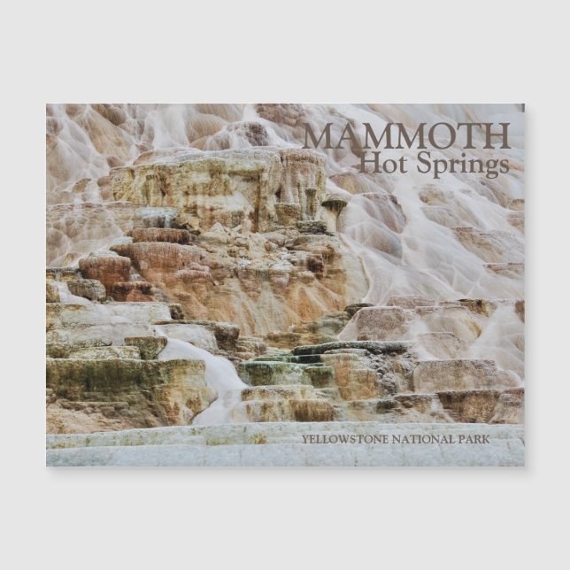 Carte Magnétique Mammoth Hot Springs Parc national de Yellowstone (Devant)