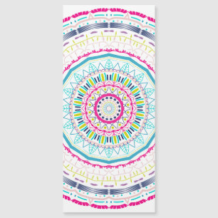 Carte Magnétique mandala coloré
