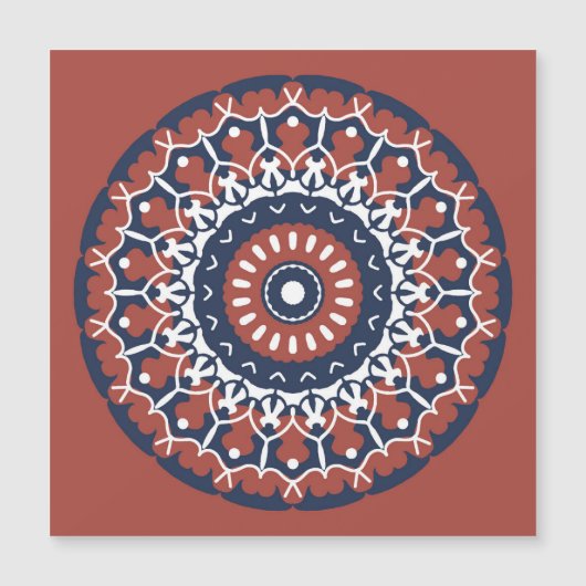Carte magnétique Mandala Design (Devant)