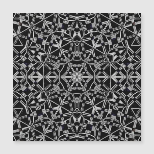 Carte magnétique Mandala industrielle (Devant)