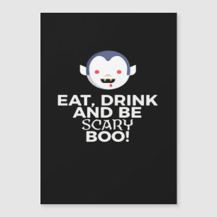 Carte Magnétique Manger Boire Épouvantable Boo Halloween Créatif Dé
