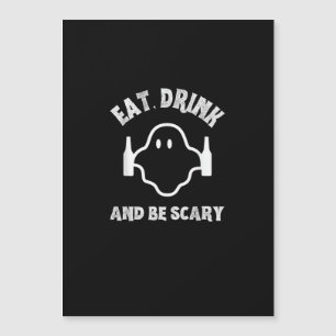 Carte Magnétique Manger Boire Et Être Effrayant Fête D'Halloween Fa