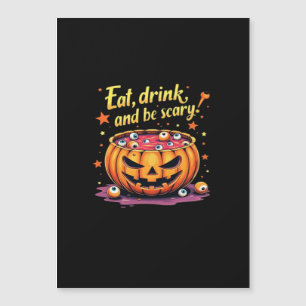 Carte Magnétique Manger Boire Et Être Effrayant Soirée Film Horreur