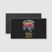 Carte Magnétique Manger, Dormir, Randonnée, Répéter (Devant / Derrière)