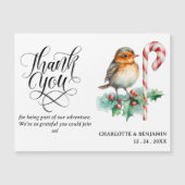 Carte magnétique Mariage de Noël (Devant)