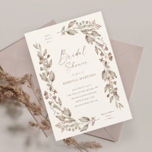 Carte Magnétique Mariage Floral Fleur de Boho Bridal Shower