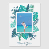 Carte magnétique Mariage Photo Merci de plage (Devant)