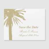 Carte Magnétique Mariage plage magnétique personnalisé enregistrer (Devant)