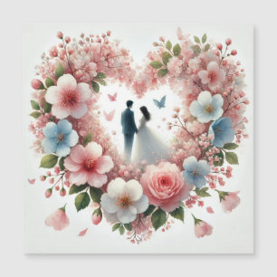 Carte Magnétique Mariage Romantique 3