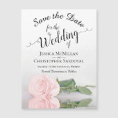 Carte Magnétique Mariage rose vif Enregistrer l'aimant de la date (Devant)