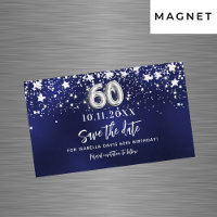 Marine bleu étoiles 60e anniversaire Enregistrer l