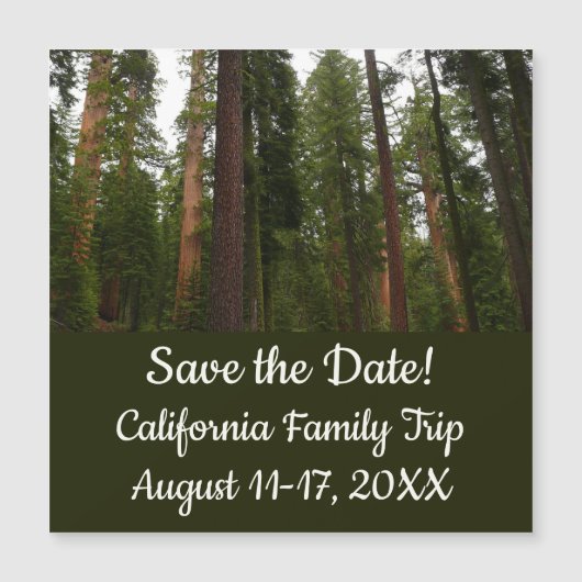 Carte Magnétique Mariposa Grove dans le parc national de Yosemite (Devant)