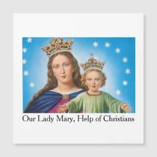 Carte Magnétique Mary, Help of Christians Card