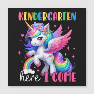 Carte Magnétique Maternelle j'arrive licorne rentrée scolaire