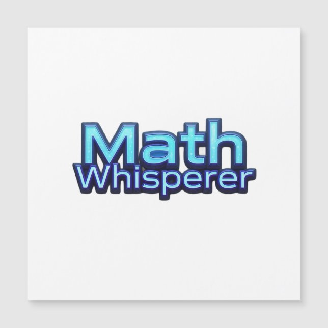 Carte Magnétique Math Whispere (Devant)