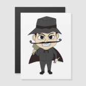 Carte Magnétique Méchant de Noël (Devant / Derrière)