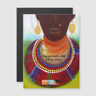Carte Magnétique Meditation Queen Card by Alicia McDaniel Fine Art
