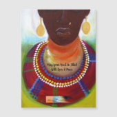 Carte Magnétique Meditation Queen Card by Alicia McDaniel Fine Art (Devant)