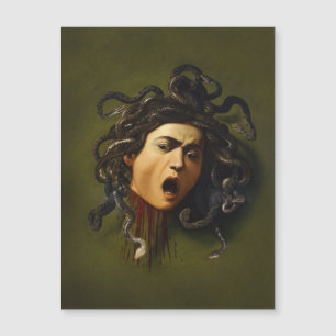 Carte Magnétique Medusa tête Caravaggio peinture art mythologie can