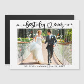 Carte Magnétique Meilleur Jour Jamais Calligraphie Carnet d'aimant (Devant / Derrière)