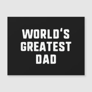 Carte Magnétique Meilleur Papa du Monde Drôle de Famille