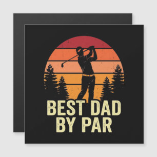 Carte Magnétique Meilleur Papa Par Vintage Golf