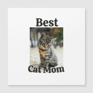 Carte Magnétique meilleure maman de chat papa parent animal photo c