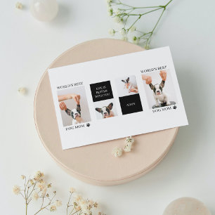 Carte Magnétique Meilleure Maman de Chien du Monde   Collage Photo 