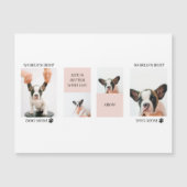 Carte Magnétique Meilleure Maman de Chien du Monde | Collage Photo (Devant)