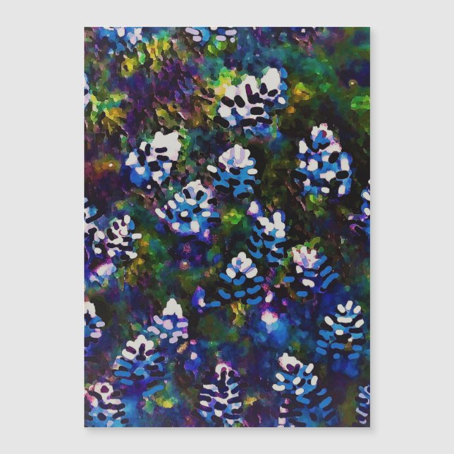 Carte Magnétique Mélange bleu de capot (Devant)