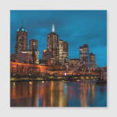 Carte Magnétique Melbourne la nuit (Devant)