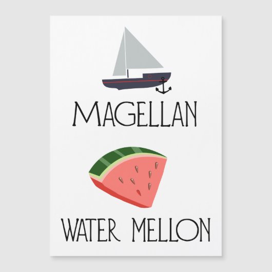 Carte Magnétique Melon d'eau de Magellan (Devant)