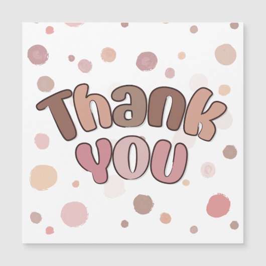 Carte Magnétique Merci (Devant)