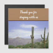 Carte Magnétique Merci Location de vacances Bienvenue (Devant / Derrière)