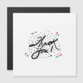 Carte Magnétique Merci magnétique (Devant / Derrière)