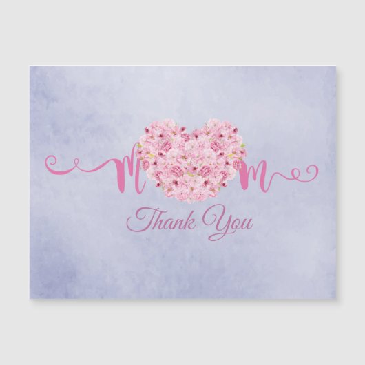 Carte Magnétique Merci Maman (Devant)