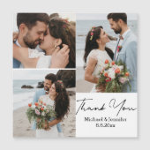 Carte Magnétique merci, minimum 3 photos mariage aimant (Devant)