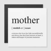Carte Magnétique Mère Définition Aimant blanc (Devant / Derrière)