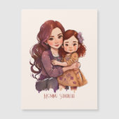 Carte Magnétique Mère et fille parkly personnalisée (Devant)