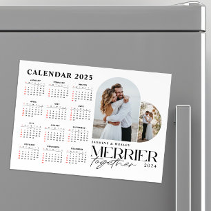 Carte Magnétique Merrier minimal ensemble Calendrier de Noël