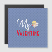 Carte Magnétique Mes Coeurs Cupidants Valentin Magnétiques (Devant / Derrière)