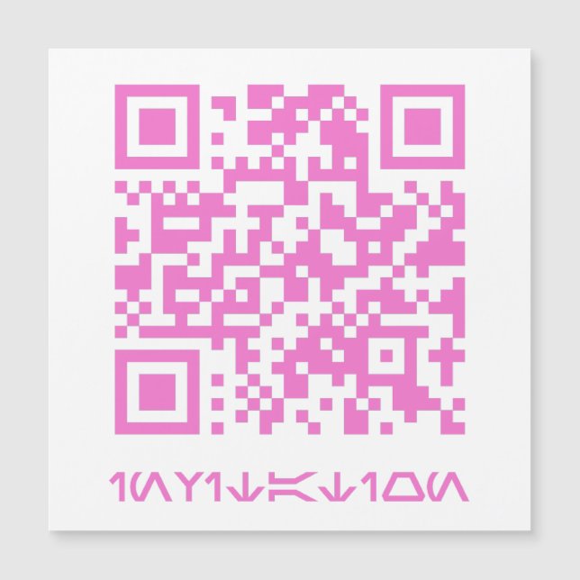 Carte Magnétique Message de code QR pour HOCO date.b (Devant)