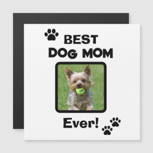 Carte Magnétique Mignonne Meilleure Mère de Chien Chat Tout Simplem