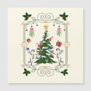 Carte Magnétique Mikitiez cadeau noël vacances gui angle