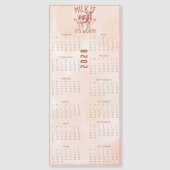Carte Magnétique Milk It For All It's Worth 2026 Brown Calendar (Devant)
