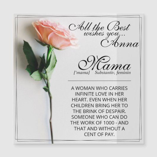 Carte Magnétique Mince (Devant)