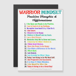 CARTE MAGNÉTIQUE MINDSET WARRIOR