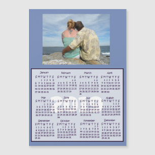 Carte Magnétique Mini calendriers d'aimants photo personnalisés 201