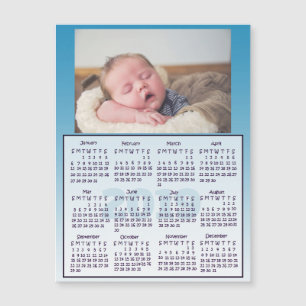 Carte Magnétique Mini calendriers d'aimants photo personnalisés 201